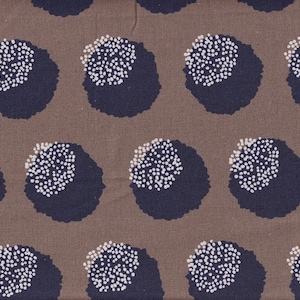 25.90 Eur/Meter Kokka Echino Japanese fabrics cotton linen canvas 50 cm x 110 cm Echino Bun brown L403d