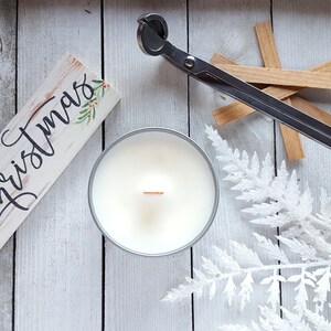 SLEIGH RIDE - Christmas Soy Candle | Christmas Gift | Wood Wick Soy Candle | Gifts under 10 | Festive | Christmas Wood Wick Candle | 4oz