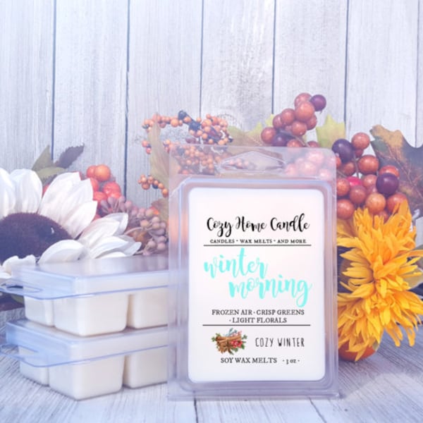 WINTER MORNING - Winter Wax Melts | Holiday Wax Melts | Crisp Wax Melts | Christmas Wax Melts | Winter Air Wax Melts | Soy Wax Melts