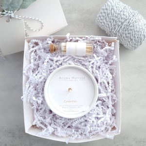 Ceramic Soy Candle Gift Box with Matches