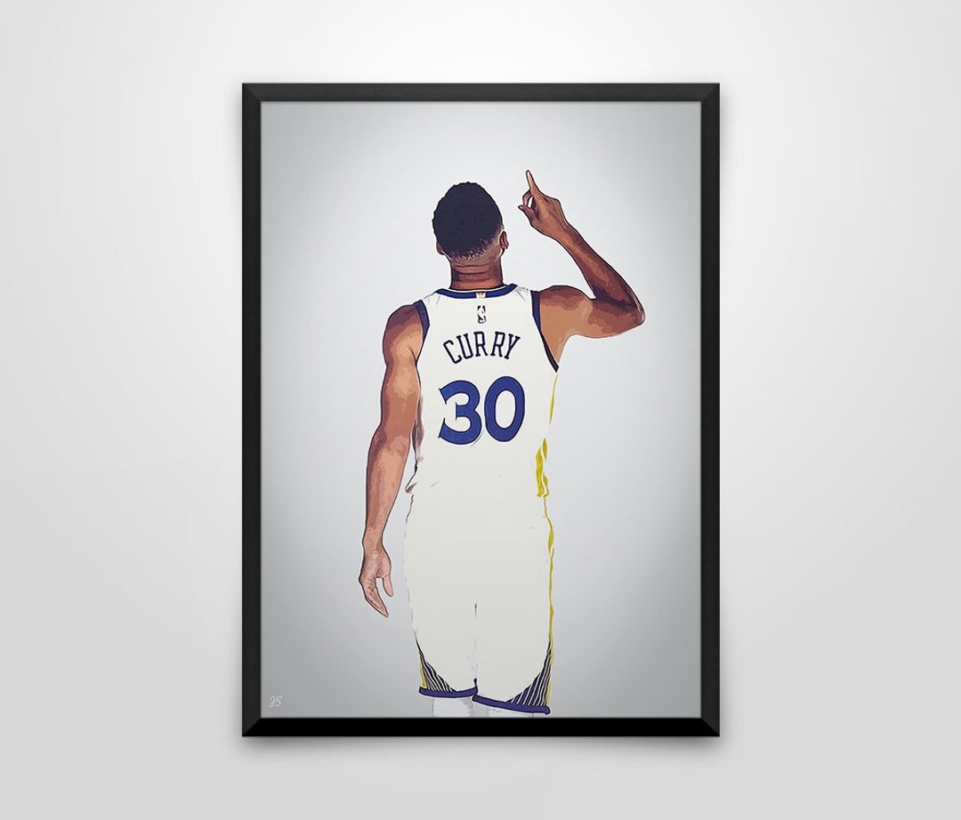 Stephen Curry Poster Warriors Poster NBA Poster Gift for Etsy