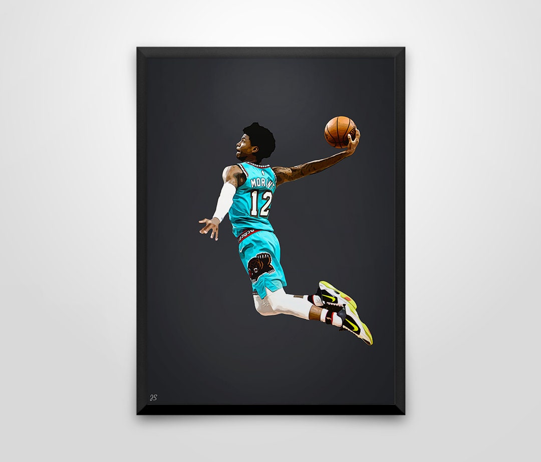 Buy Ja Morant Dunk Poster Basketball Poster Sports Print Online in India  Etsy