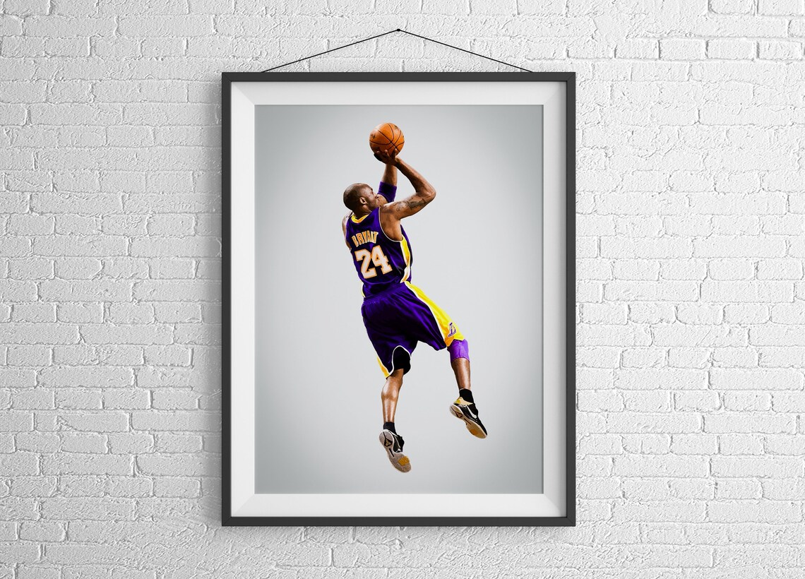 Kobe Bryant Poster Kobe Poster NBA Poster Gift for Men - Etsy