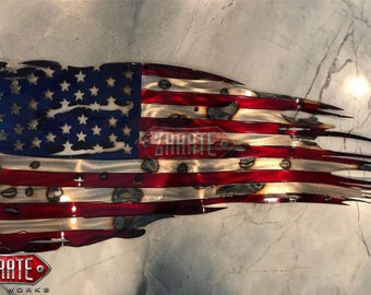 American Tattered Flag