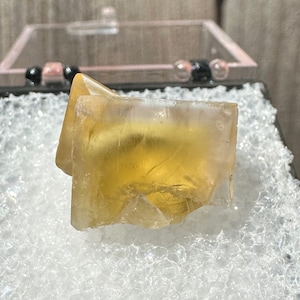 Yellow Fluorite from Bull Vein Pocket at Lady Annabella Mine UK