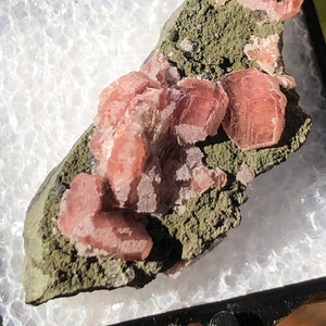 Rhodochrosite on Matrix from Mexico