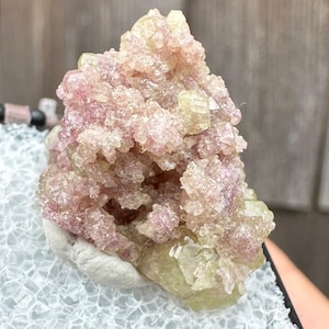 Bicolor Vesuvianite Crystal Cluster from Jeffrey Mine Canada