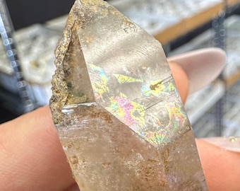 Natural Iridescent Quartz Point from Skardu, Pakistan