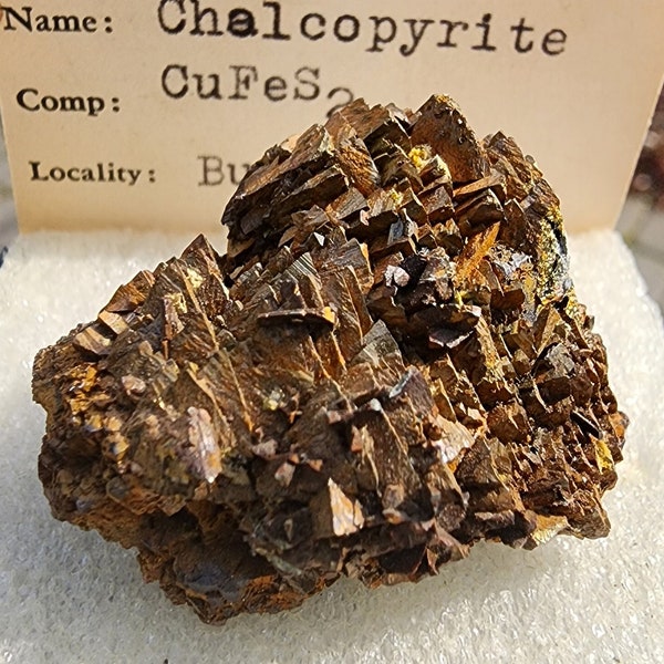 Old Collection Chalcopyrite from Butte, Montana