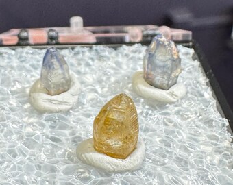 Sapphire Crystal Trio from Sri Lanka