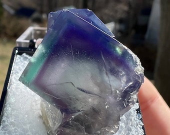 Color Zoned Gem Fluorite from Lady Annabella Mine England
