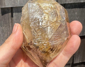 Cabinet Double Terminated Herkimer Diamond Quartz Crystal from Fonda Mountain New York, USA