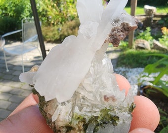 Cats-Eye Tourmaline with Quartz and Lepidolite from Minas Gerais, Brazil