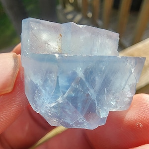 Blue Fluorite from Auvergne, France