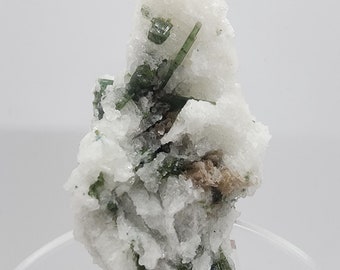 19.5 CTS ブルー/グリーントルマリンスライス結晶標本、ブラジル