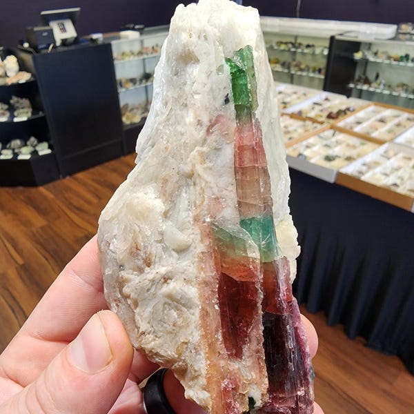 Tourmaline Crystal in Matrix from Minas Gerais, Brazil