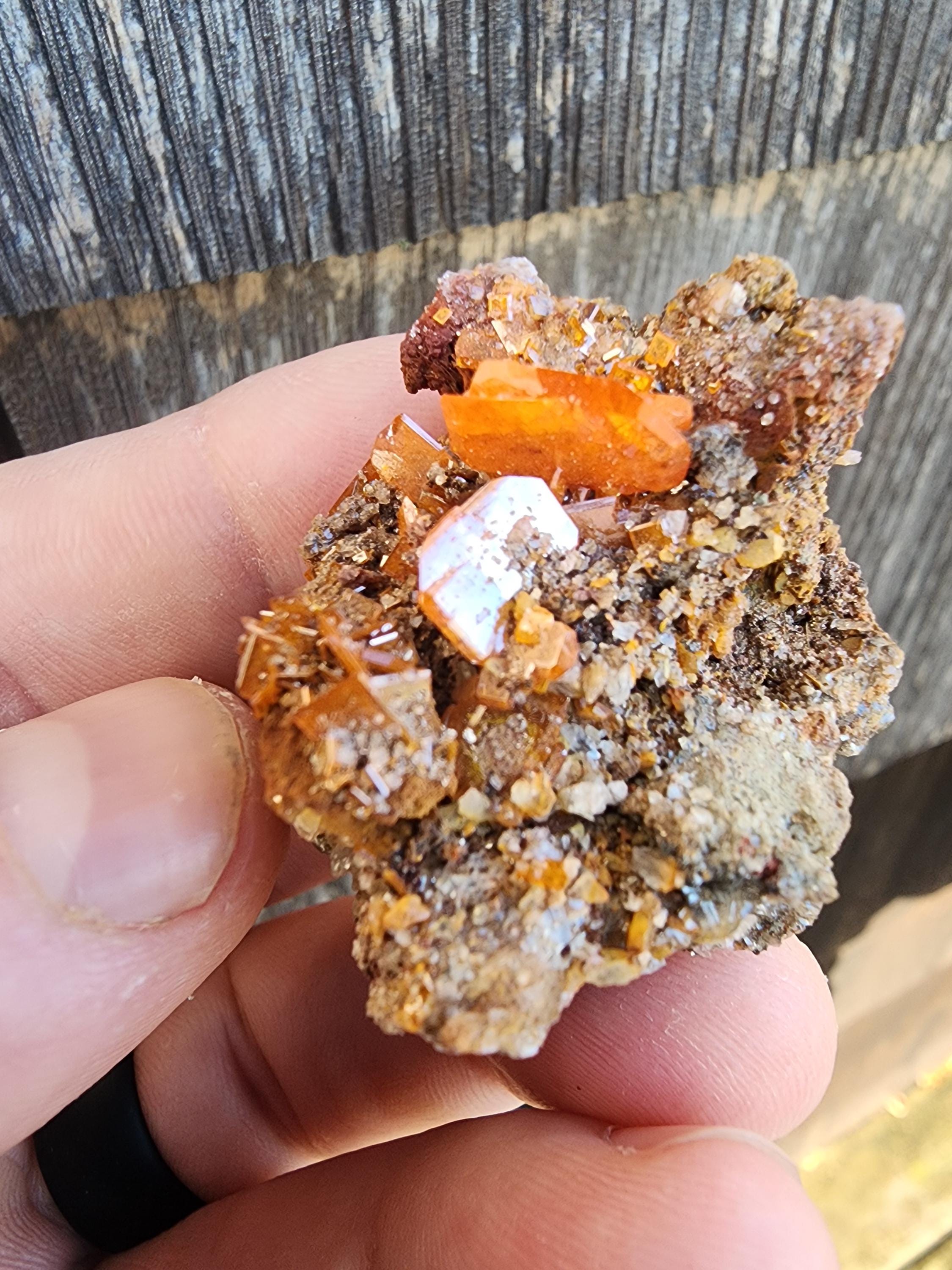 Red Cloud Mine Wulfenite Crystals from Arizona USA