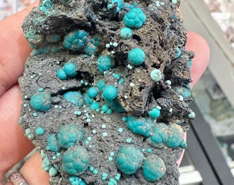 Chrysocolla on Matrix from Planet Mine Arizona USA