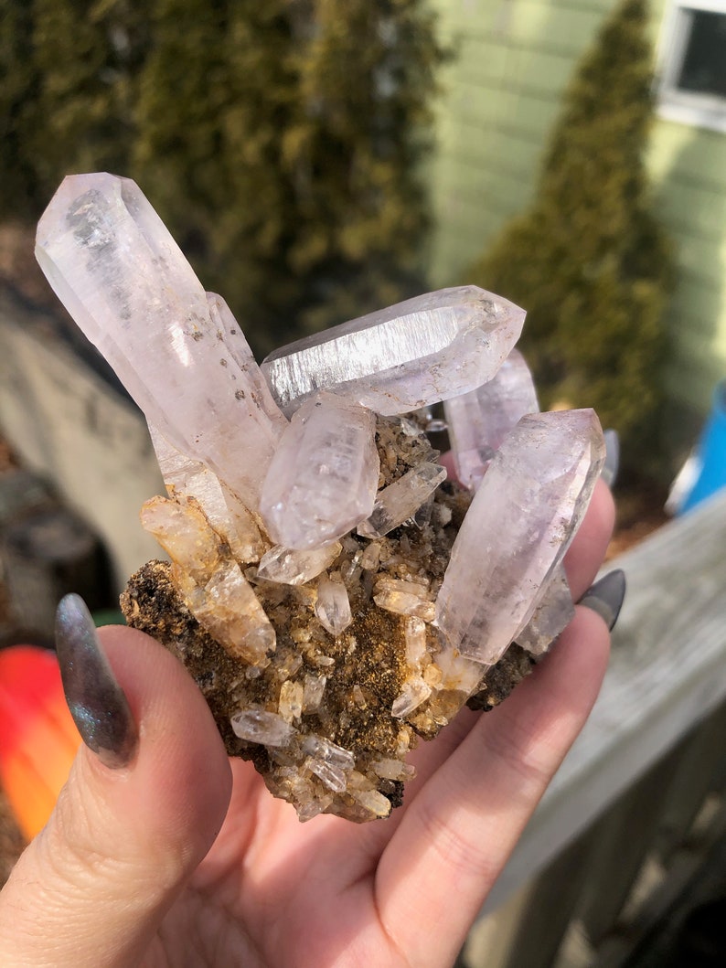 Vera Cruz Amethyst Crystal Cluster on Matrix from Mexico