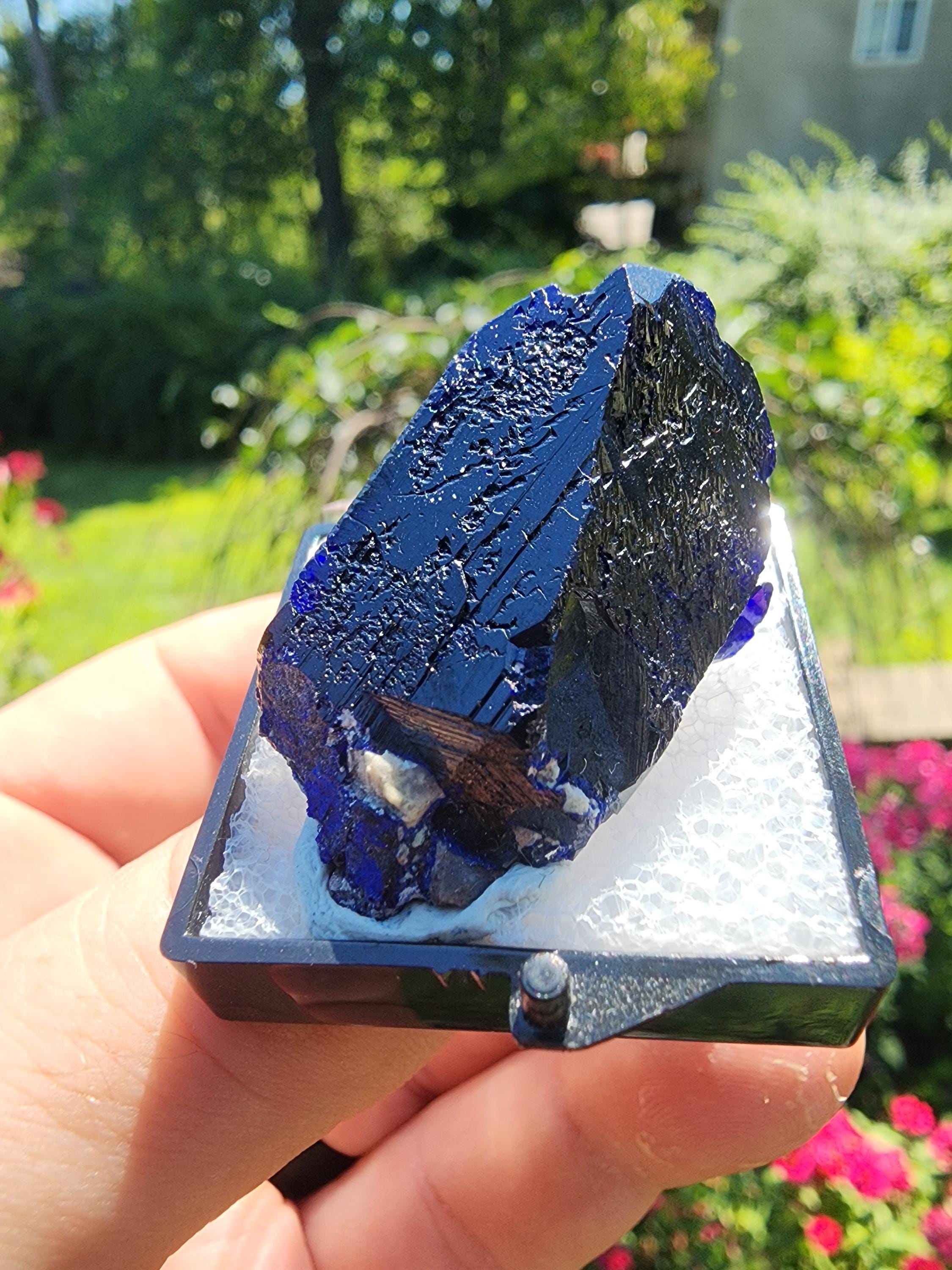 メキシコ、ミルピラス鉱山産のアズライト結晶 - Etsy 日本