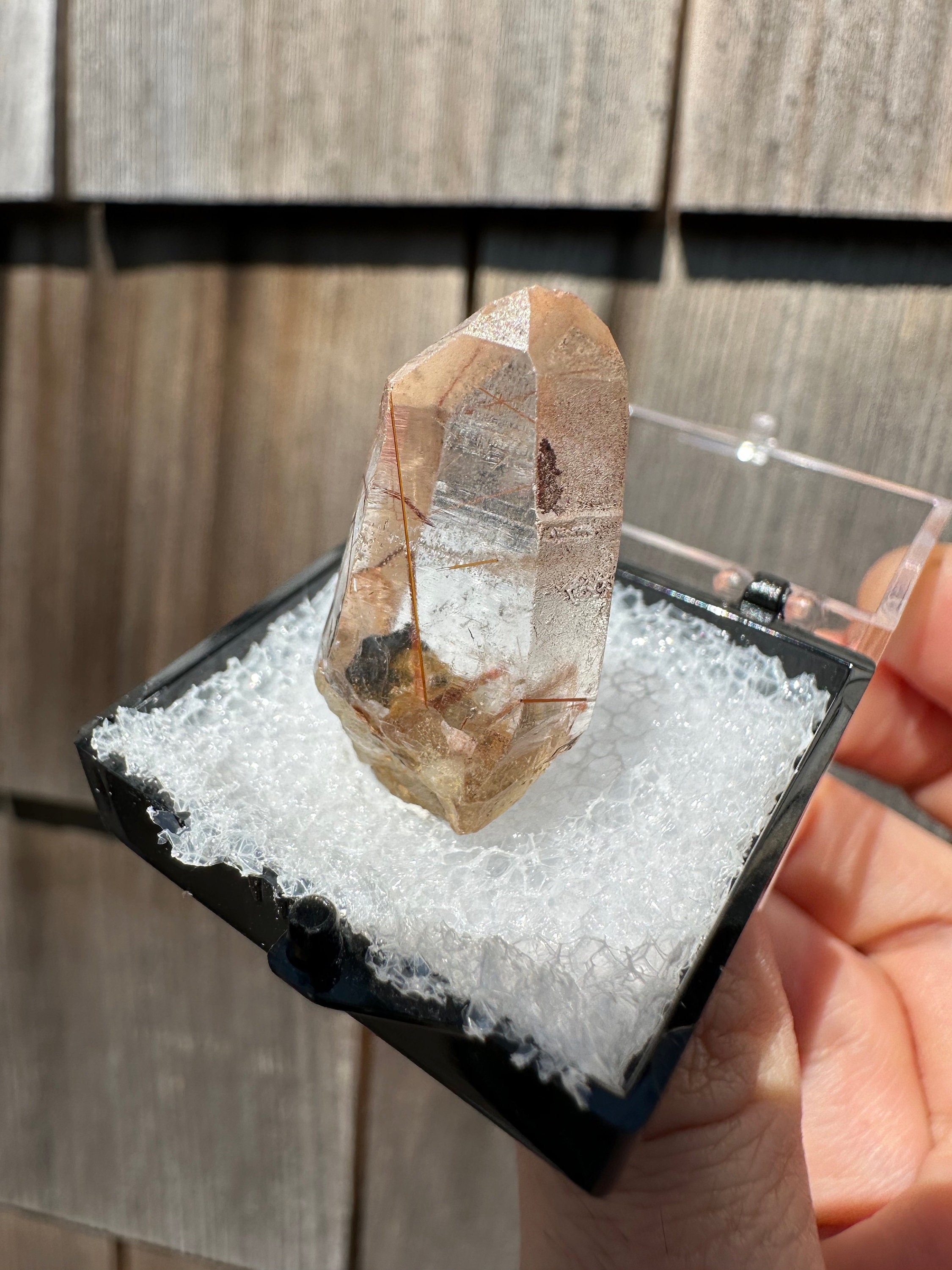 ケニア産レッドルチルクォーツポイント - Etsy 日本