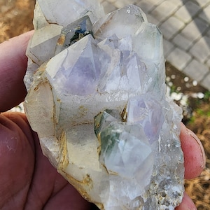 Phantom Chlorite in Amethyst from Nigeria