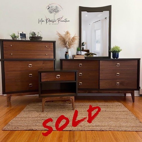 Mid Century Modern Bedroom Set Etsy