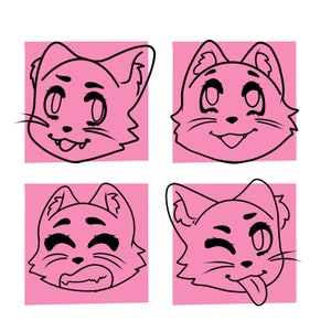 Cute Customizable twitch/discord Emote