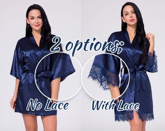 steel blue bridesmaid robes