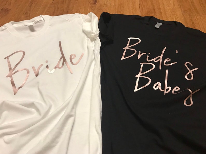 Popular personalizado despedida de soltera camisas malva damas de honor camiseta dama de honor equipo novia madre de la novia camisas novia bebé imagen 9