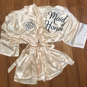 Bridesmaid Robes, Bridal Party Robes, Wedding clothes Robes, Dressing Gown, Bridesmaid Gifts, Personalized Robes, Customized Robes