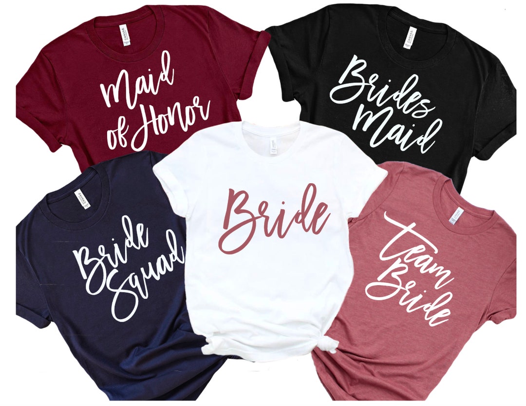 Bridesmaids Shirt, Bridesmaid Custom Tshirts, Wedding Custom Shirts