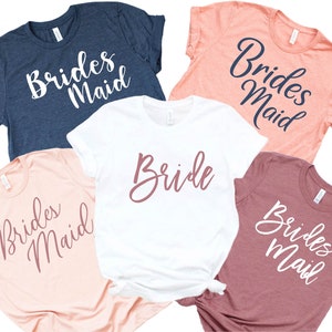 Popular personalizado despedida de soltera camisas malva damas de honor camiseta dama de honor equipo novia madre de la novia camisas novia bebé imagen 8