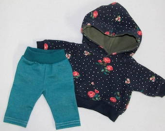 2 piece hoodie set size 43 cm doll clothes hoodie + pants