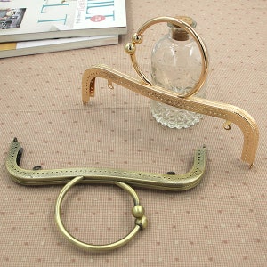 1Pc 2Color Purse Frame 22CM Bag Purse Frame Handbag Frame Metal Coin Sewing Frame Clasp K-048