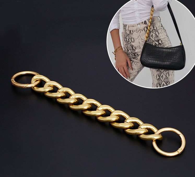 26mm Old Gold High Quality Purse Extension Chain Metal Etsy