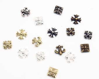 PACK of 3 Cross Rivets Studs Leather Studs Leather Craft Decorative Rivet, M-106