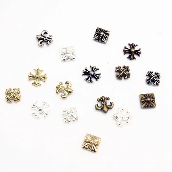 PACK of 3 Cross Rivets Studs Leather Studs Leather Craft Decorative Rivet, M-106