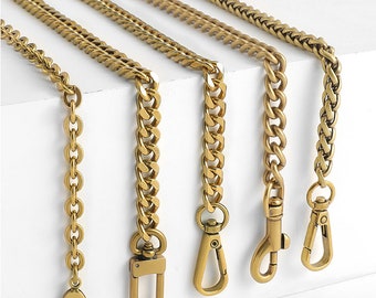 Correa de cadena de bolso de alta calidad de oro viejo, aleación y hierro, correa de bolso de hombro de metal, cadenas de reemplazo de bolso, accesorios para bolsos, JD-2716