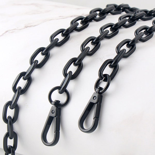 Black Copper High Quality Purse Chain,Copper, Metal Shoulder Handbag Strap,Bag Strap, Bag Accessories, Detachable,JD-1734