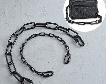 black chain purse strap