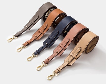 4CM Full Grain Leather Bag Strap,High Quality Smooth Leather Wrapping, Leather Shoulder Handbag Strap,Replacement Handle,JD-2139