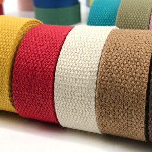 40 Color, 0.8 Inch Cotton Webbing  Heavy Duty Bag handles, bag strap for tote bag Upholstery Webbing ,JD-504