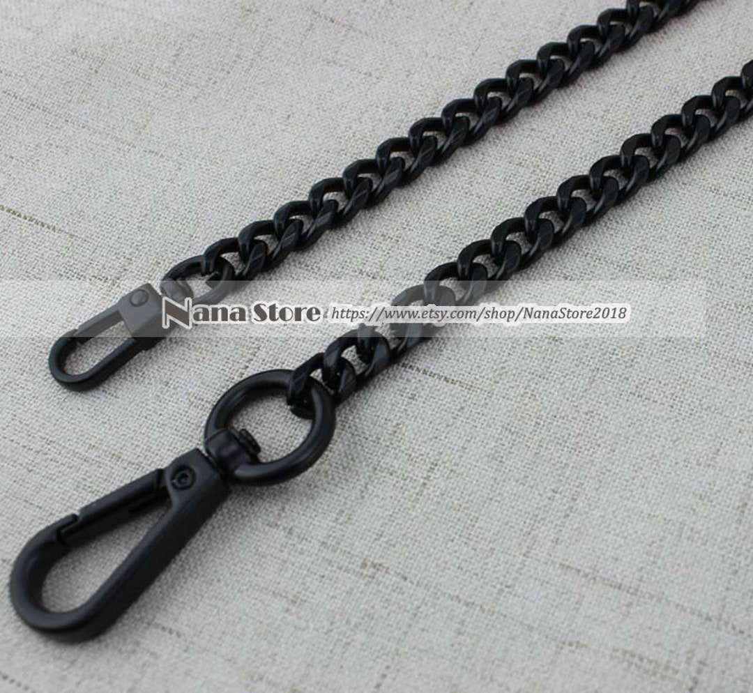 8mm Black High Quality Purse Chain Strapalloy and Ironmetal 