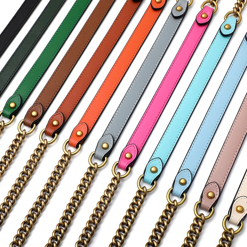 1 Pc 8mm Width Golden Chain Strap Handle Replacement Bag Purse Strap Cross  Body Replace Strap 