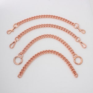 13 MM, Rose Gold Hochwertige Geldbörse Kette, Metall Schulter Handtasche Riemen, Ersatz Griff Kette, Metall Crossbody Tasche Kettenriemen, JD-2373