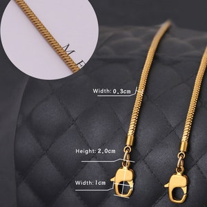 5Color,3mm High Quality Purse Chain Strap,Metal Shoulder Handbag Strap,Purse Replacement Chains,bag accessories, JD-785 image 9