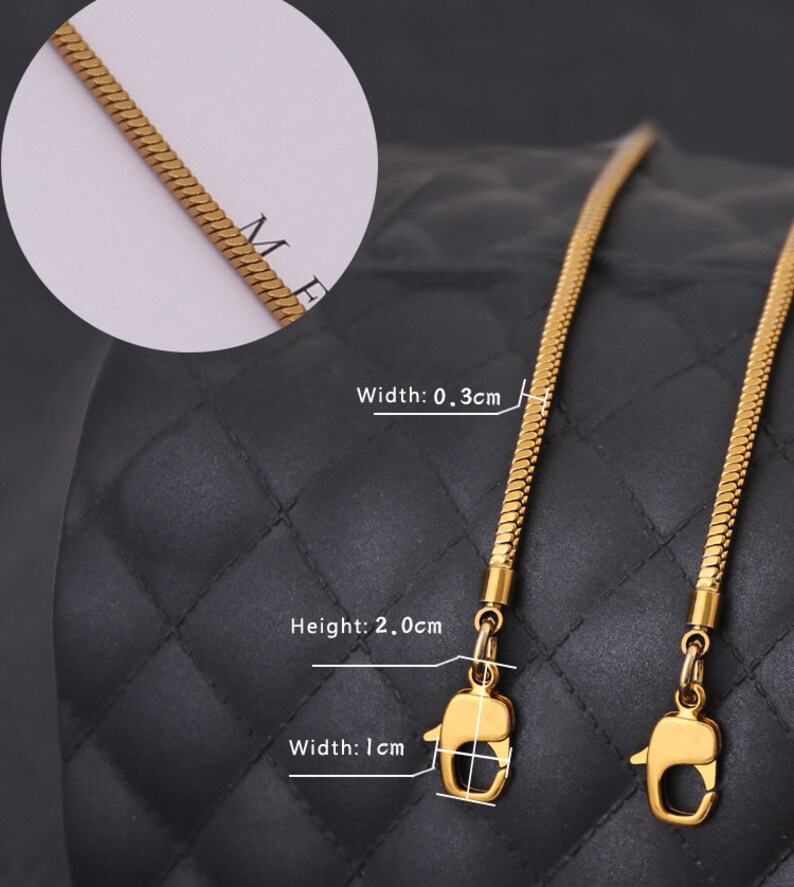 5Color,3mm High Quality Purse Chain Strap,Metal Shoulder Handbag Strap,Purse Replacement Chains,bag accessories, JD-785 image 9