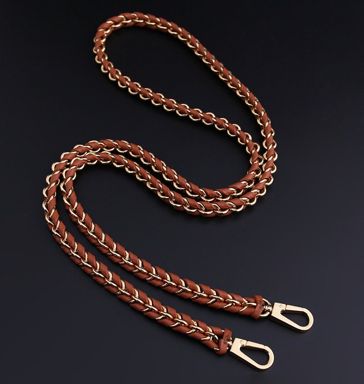 High Quality Full Copper Leather Purse Chain Strapmetal - Etsy