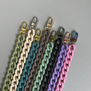 18x23mm Acrylic High Quality Purse Chain, Metal Shoulder Handbag Strap, Replacement Handle Chain, Metal Crossbody Bag Chain Strap LD-3170
